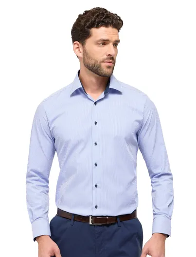 Eterna Eterna overhemd strepen Modern Fit
