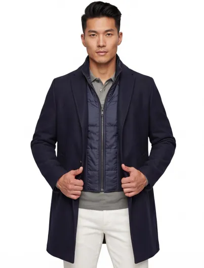 Portofino Jas halflang donkerblauw Portofino