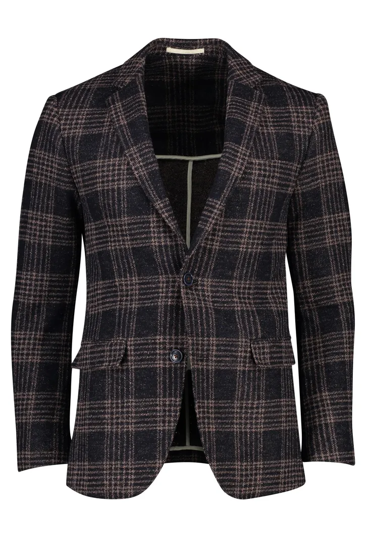 Colbert Portofino geruit beige donkerblauw