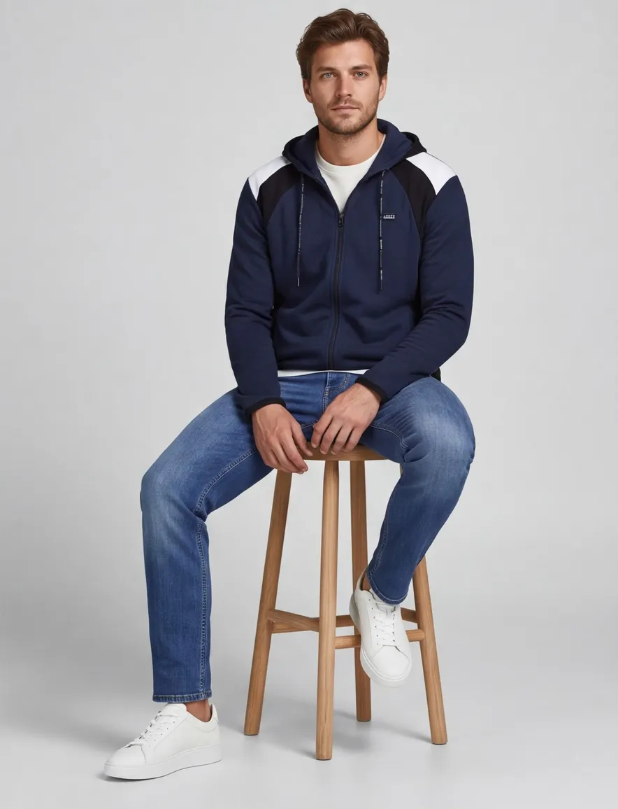 Vest Jack & Jones Plus Size donkerblauw