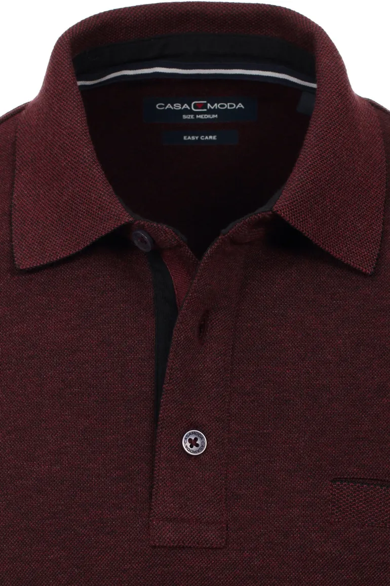 Casa Moda trui bordeaux effen katoen