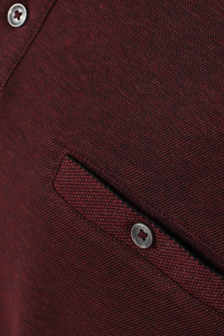 Casa Moda trui bordeaux effen katoen