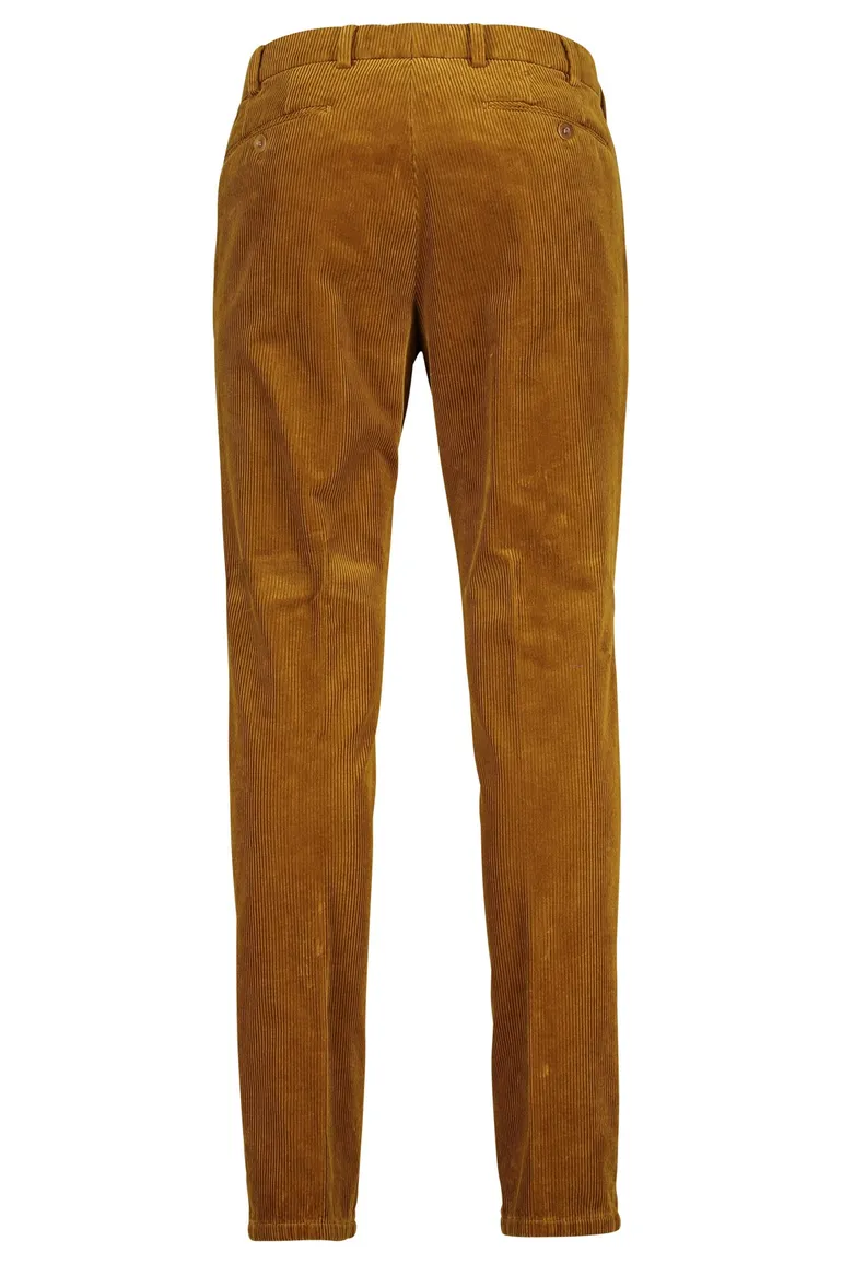 Pantalon Meyer bruin Bonn ribstof
