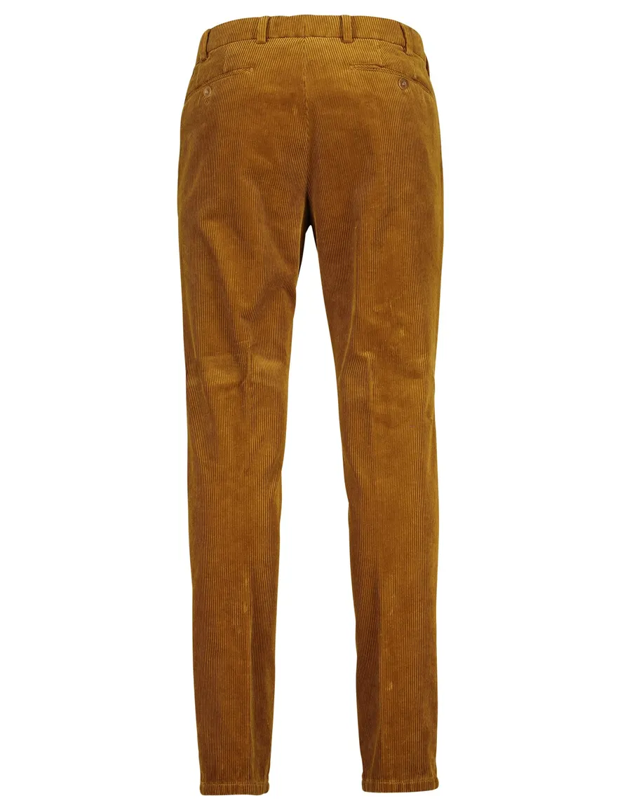 Pantalon Meyer bruin Bonn ribstof
