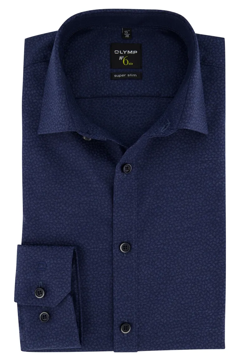 Olymp shirt No. 6 donkerblauw ml 7