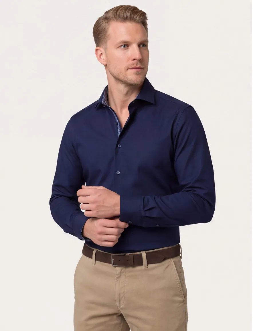 Overhemd Olymp mouwlengte 7 Navy