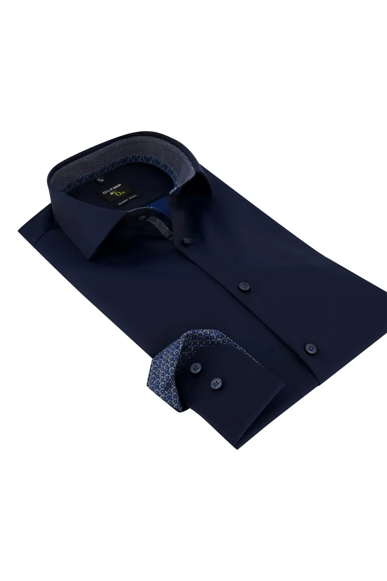Overhemd Olymp mouwlengte 7 Navy
