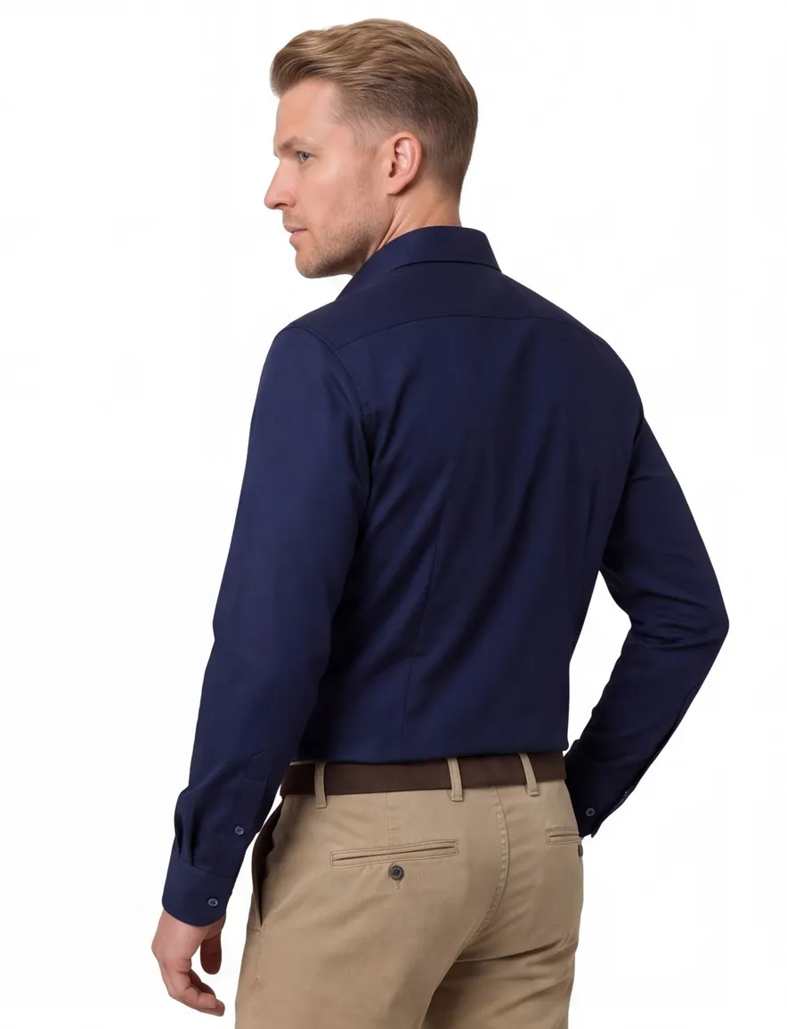 Overhemd Olymp mouwlengte 7 Navy