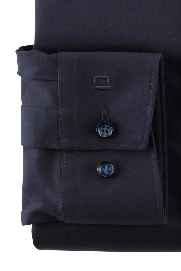 Overhemd Olymp donkerblauw Modern Fit strijkvrij