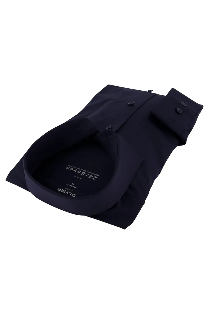 Olymp overhemd Luxor Modern Fit donkerblauw