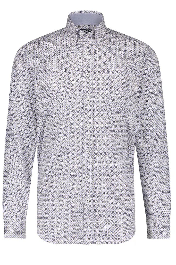 Hemd State of Art navy print