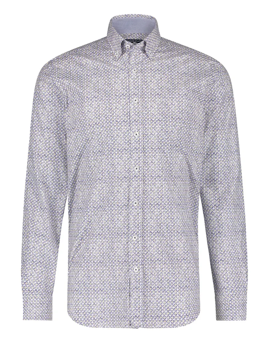 Overhemd State of Art casual print navy