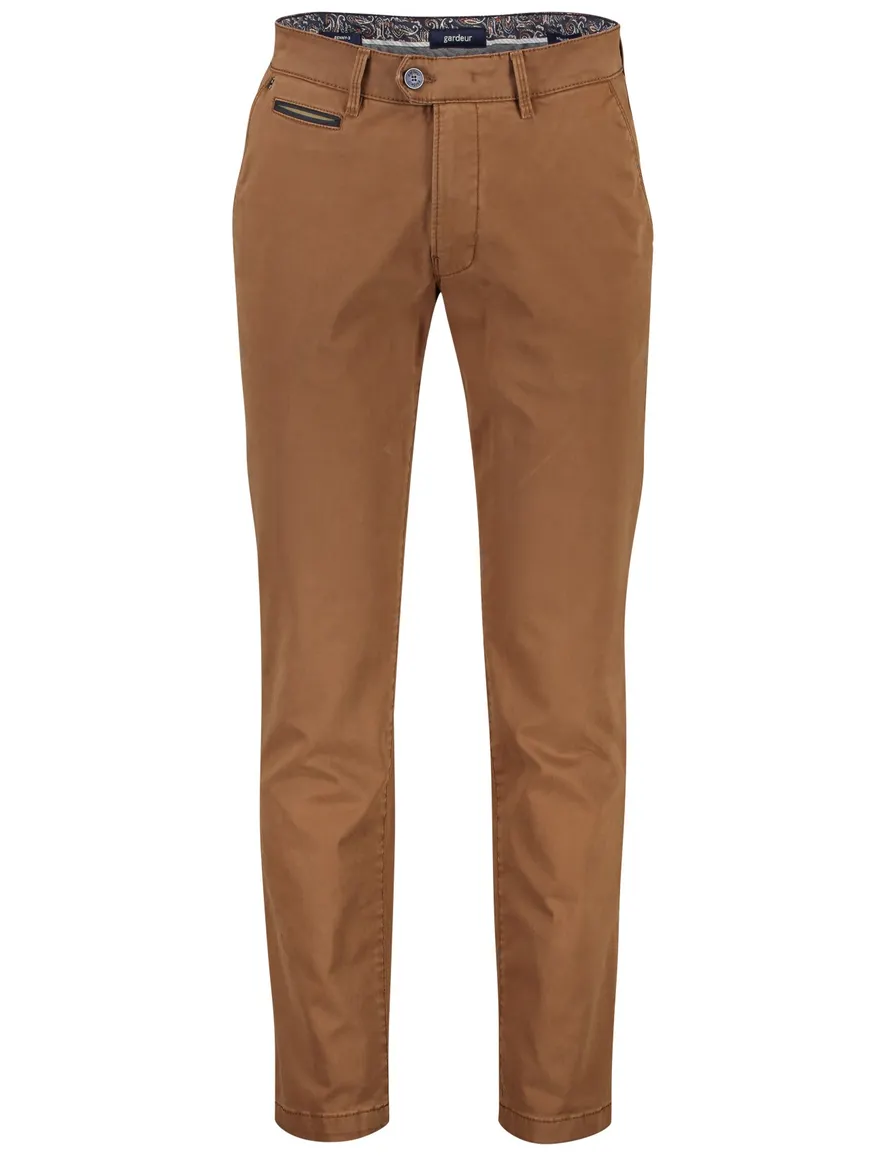 Chino bruin Gardeur Benny
