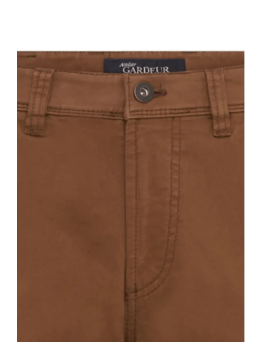Chino bruin Gardeur Benny