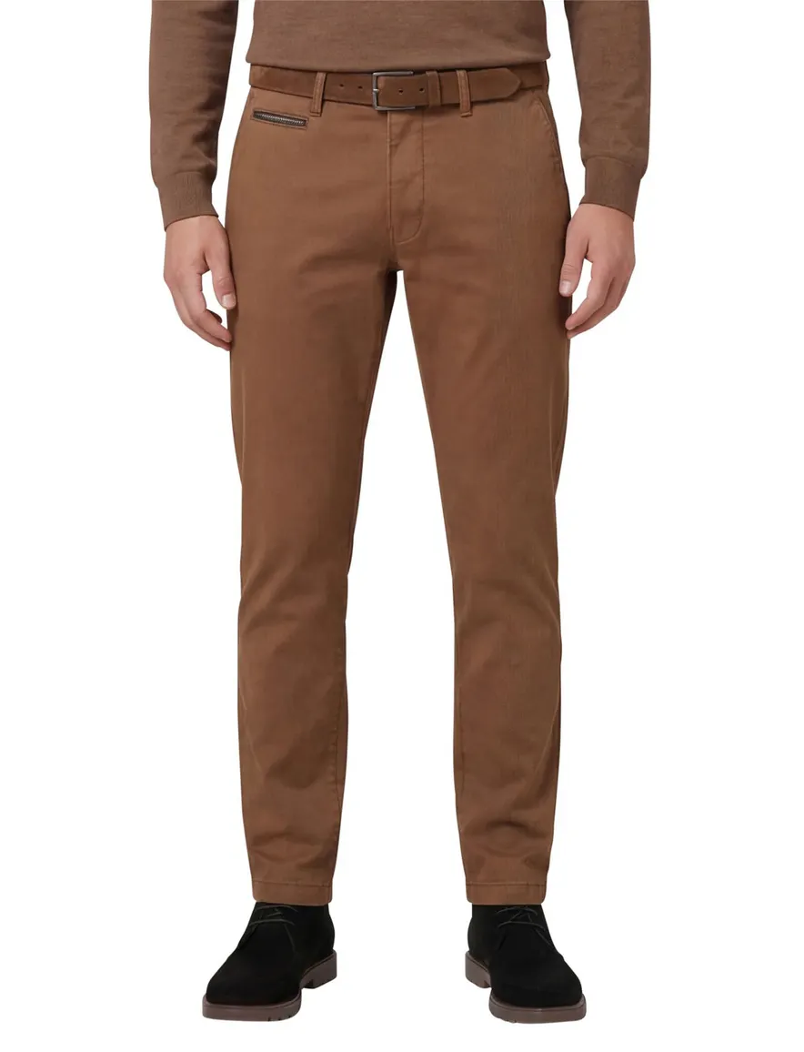 Chino bruin Gardeur Benny