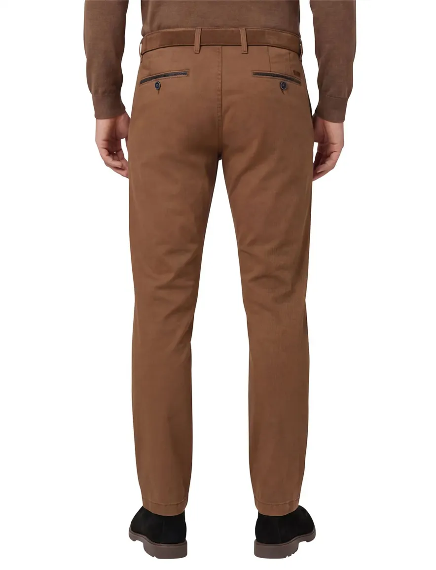 Chino bruin Gardeur Benny