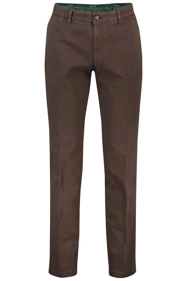 M.E.N.S. chino Madison donkerbruin