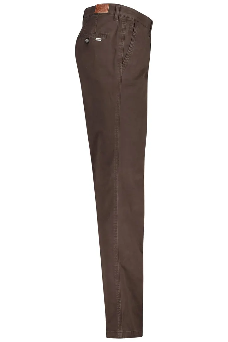 M.E.N.S. chino Madison donkerbruin