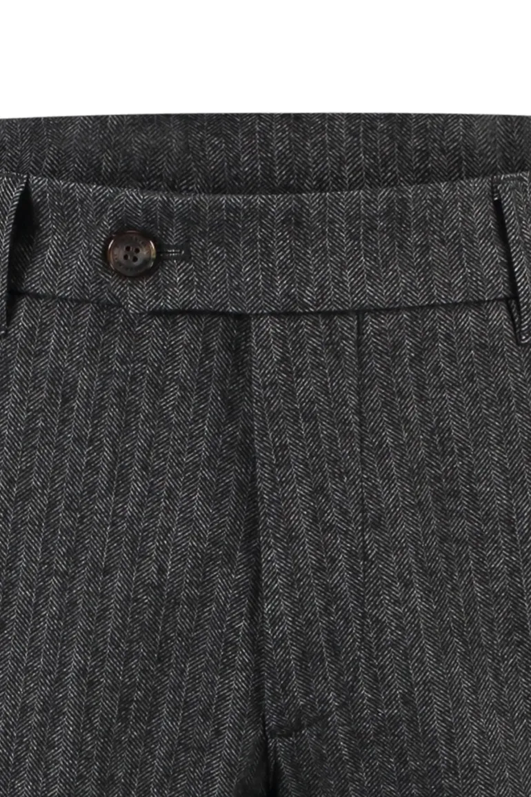 katoenen broek Eurex grijs geprint Eurex