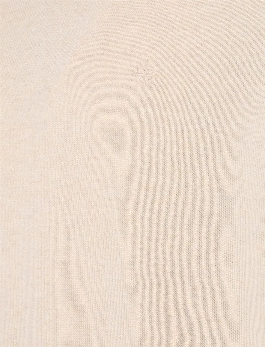 beige trui Casa Moda v-hals met boord