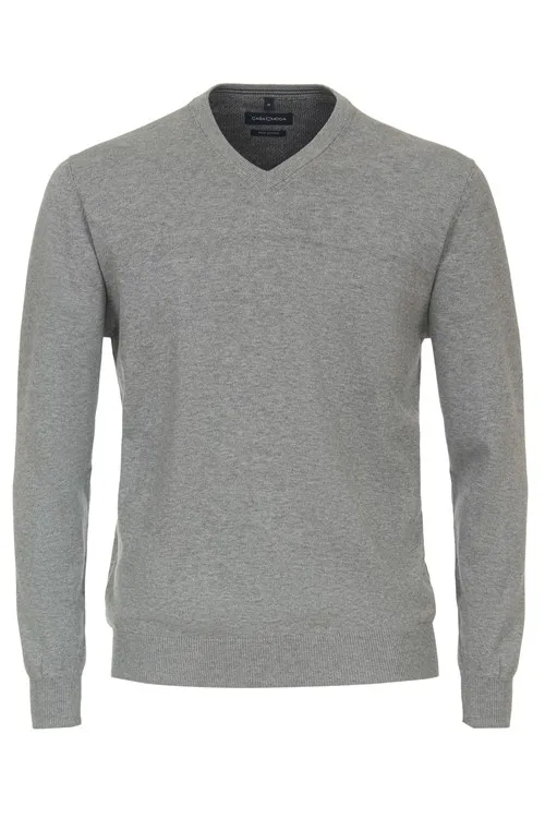 Casa Moda trui grijs wijde fit