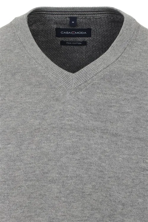 Casa Moda trui grijs wijde fit