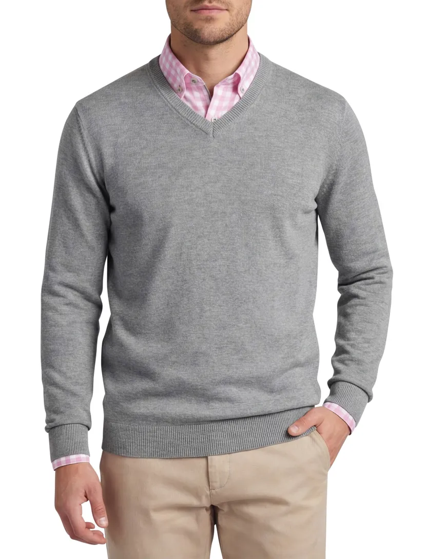 Casa Moda trui grijs wijde fit