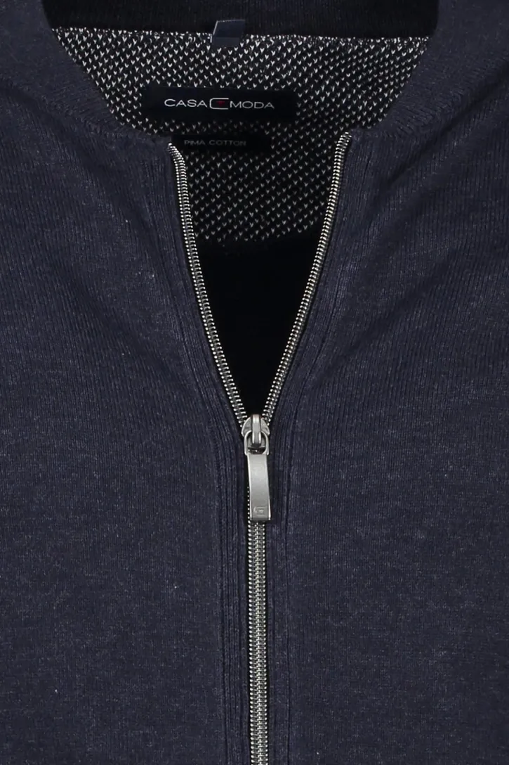 Donkerblauw vest Casa Moda