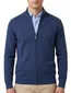 Casa Moda vest donkerblauw rits effen katoen opstaande kraag wijde fit