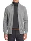 Casa Moda Vest grijs uni met rits wijde fit