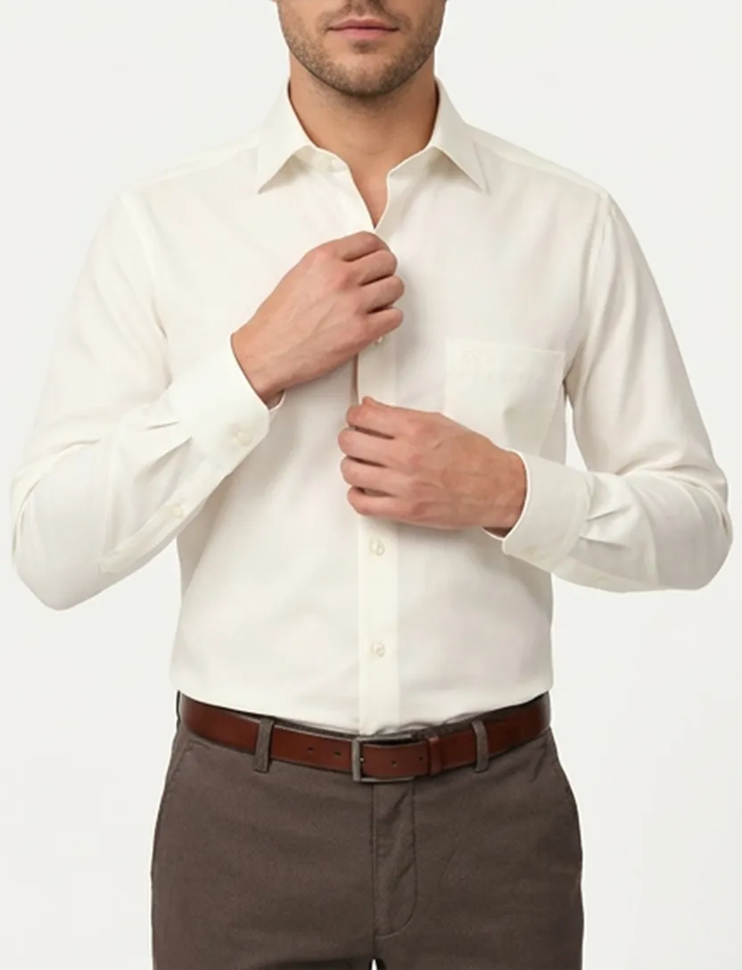 Casa Moda overhemd ivoor Comfort Fit