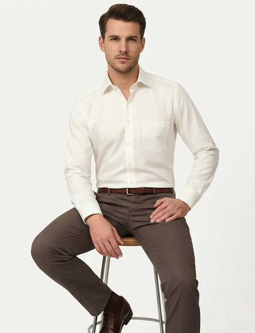 Casa Moda overhemd ivoor Comfort Fit