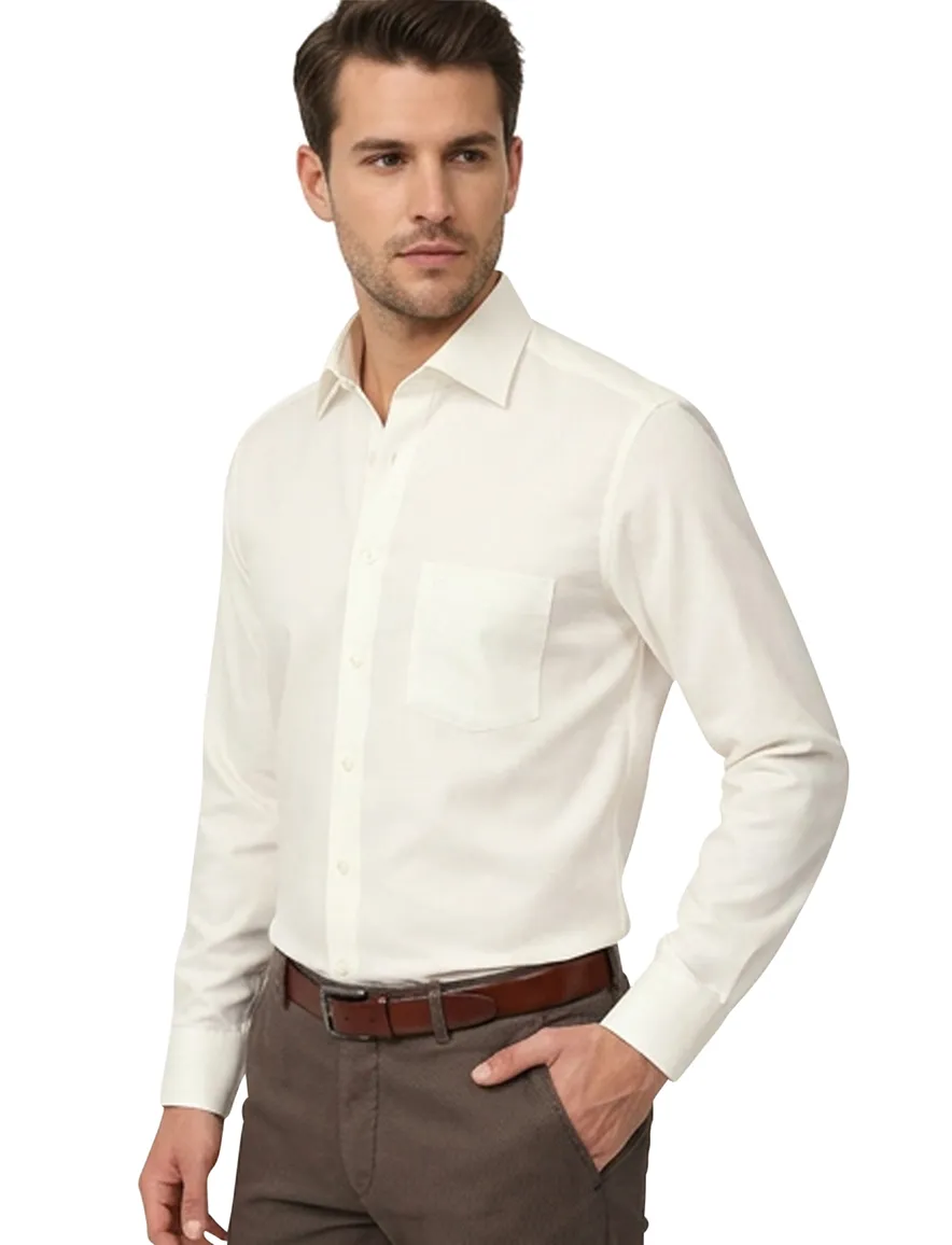 Casa Moda overhemd ecru katoen Comfort Fit