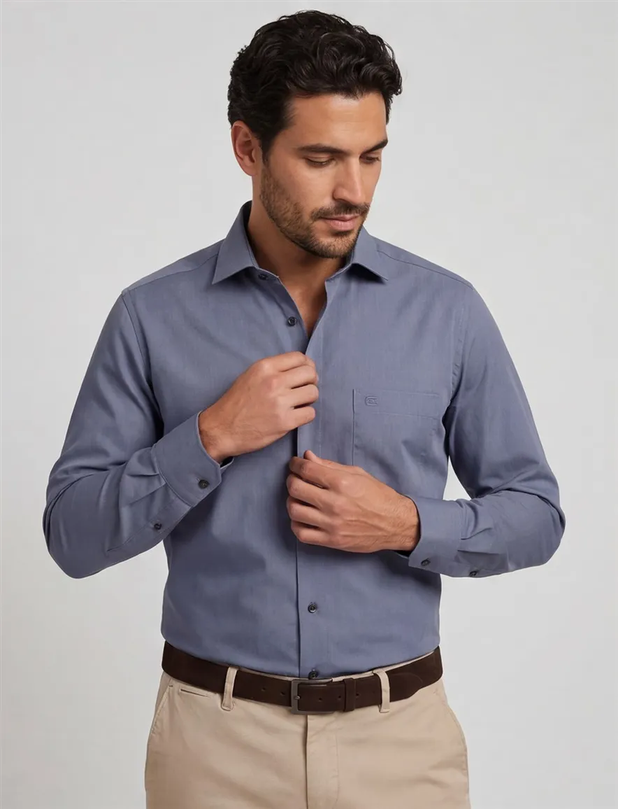 Overhemd Casa Moda donkerblauw