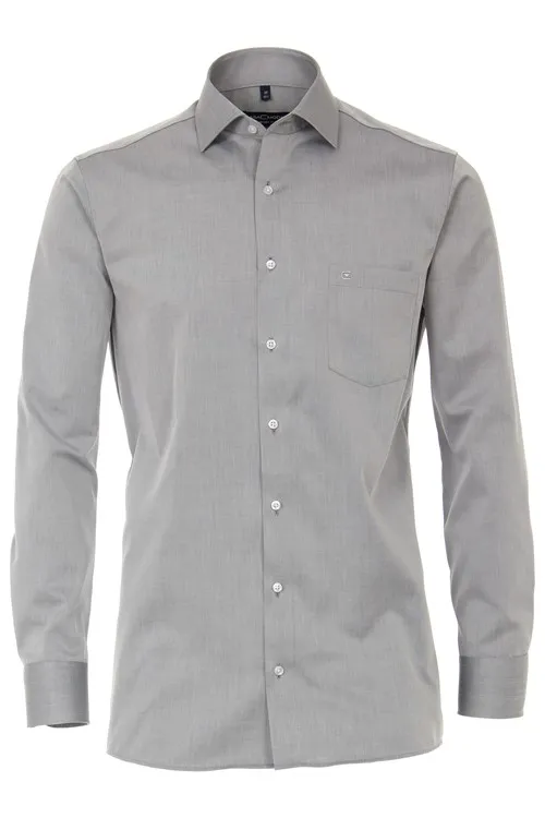 Casa Moda overhemd grijs katoen Comfort Fit