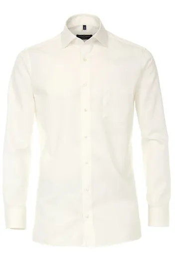Casa Moda Casa Moda Comfort Fit overhemd creme ml7 wijde fit