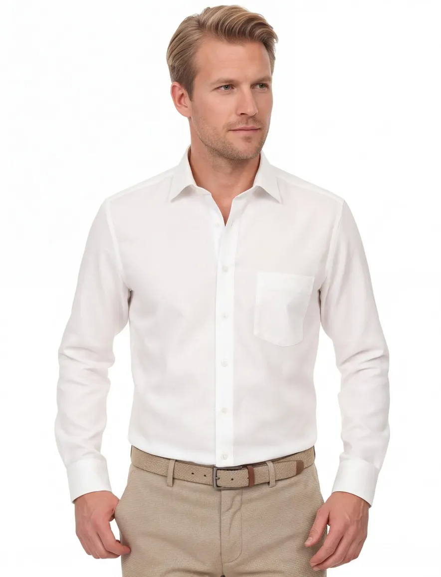 Casa Moda Comfort Fit overhemd creme ml7 wijde fit