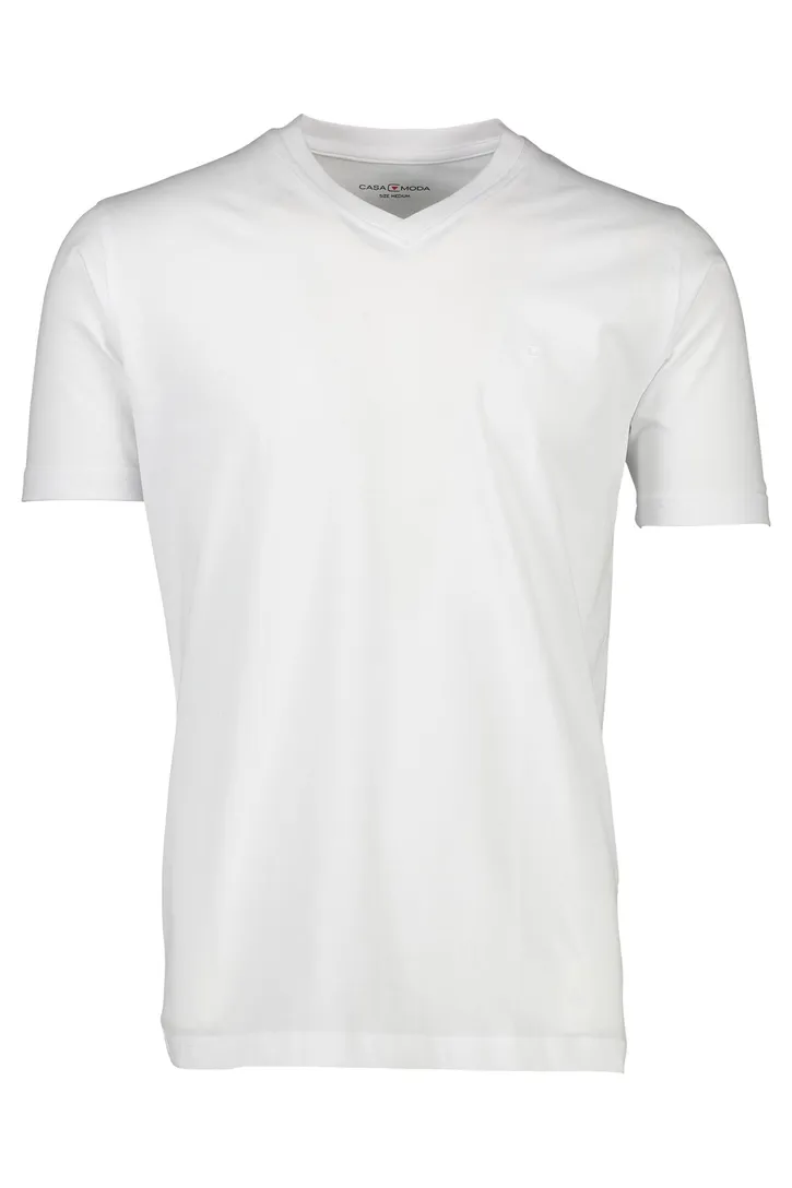 Casa Moda t-shirt effen katoen wit