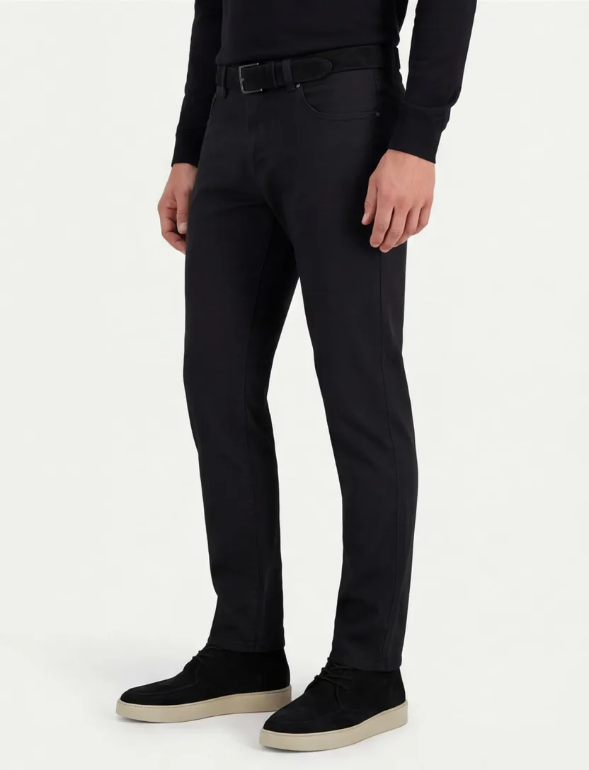 Gardeur broek 5-pocket Nevio zwart