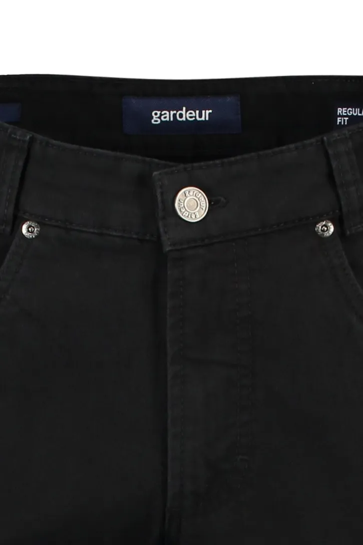 Gardeur broek 5-pocket Nevio zwart