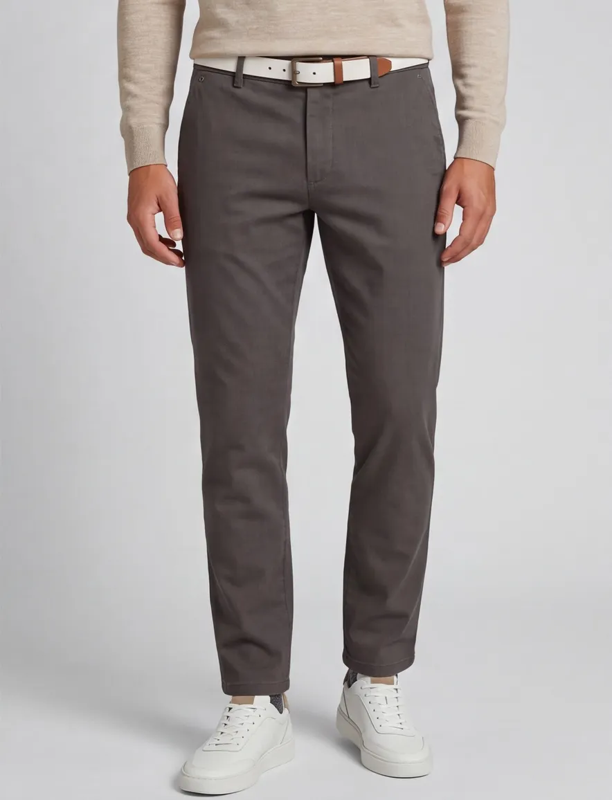 katoenen broek bruin Gardeur Terrell