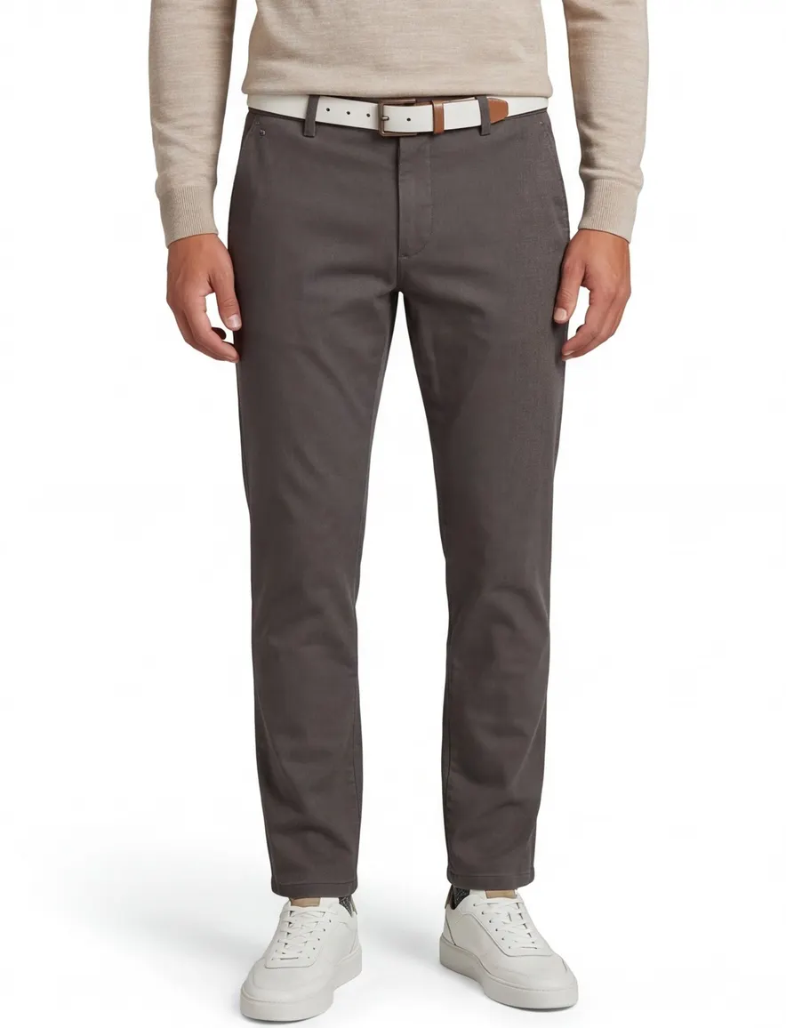 katoenen broek bruin Gardeur Terrell