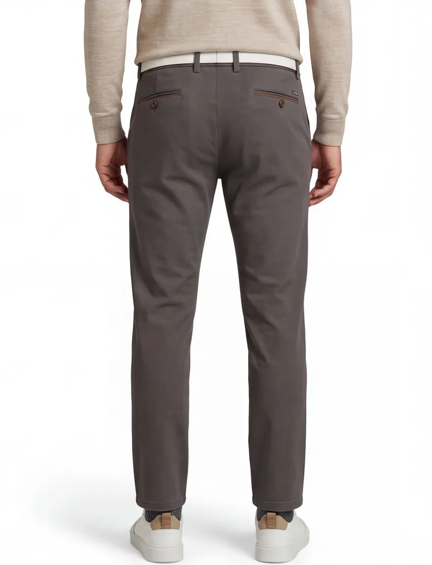 katoenen broek bruin Gardeur Terrell