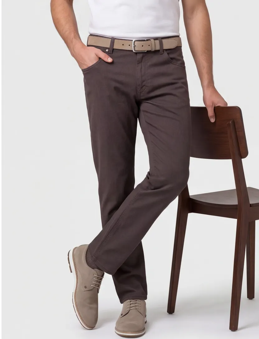 Brax 5-pocket donker bruin Cadiz