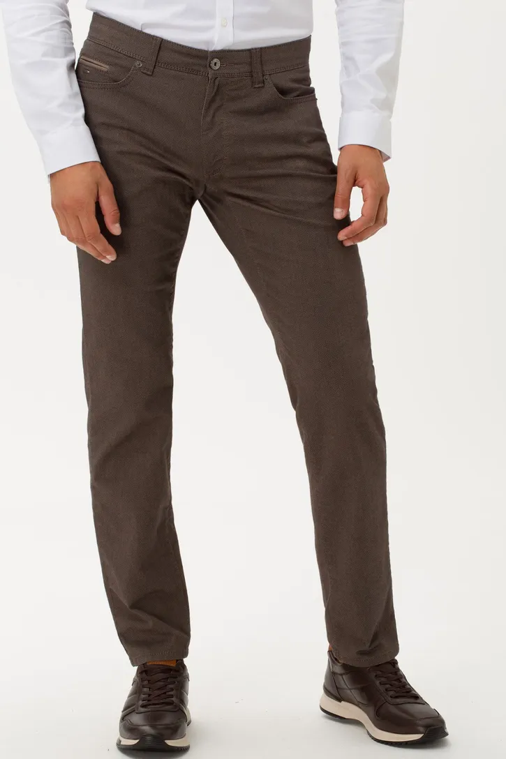 Brax 5-pocket donker bruin Cadiz