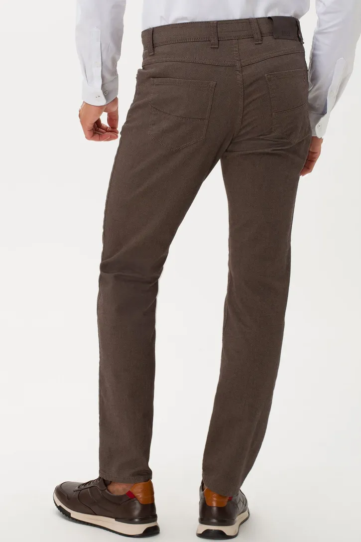 Brax 5-pocket donker bruin Cadiz