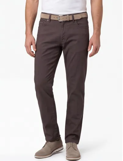 Brax Brax 5-pocket donker bruin Cadiz