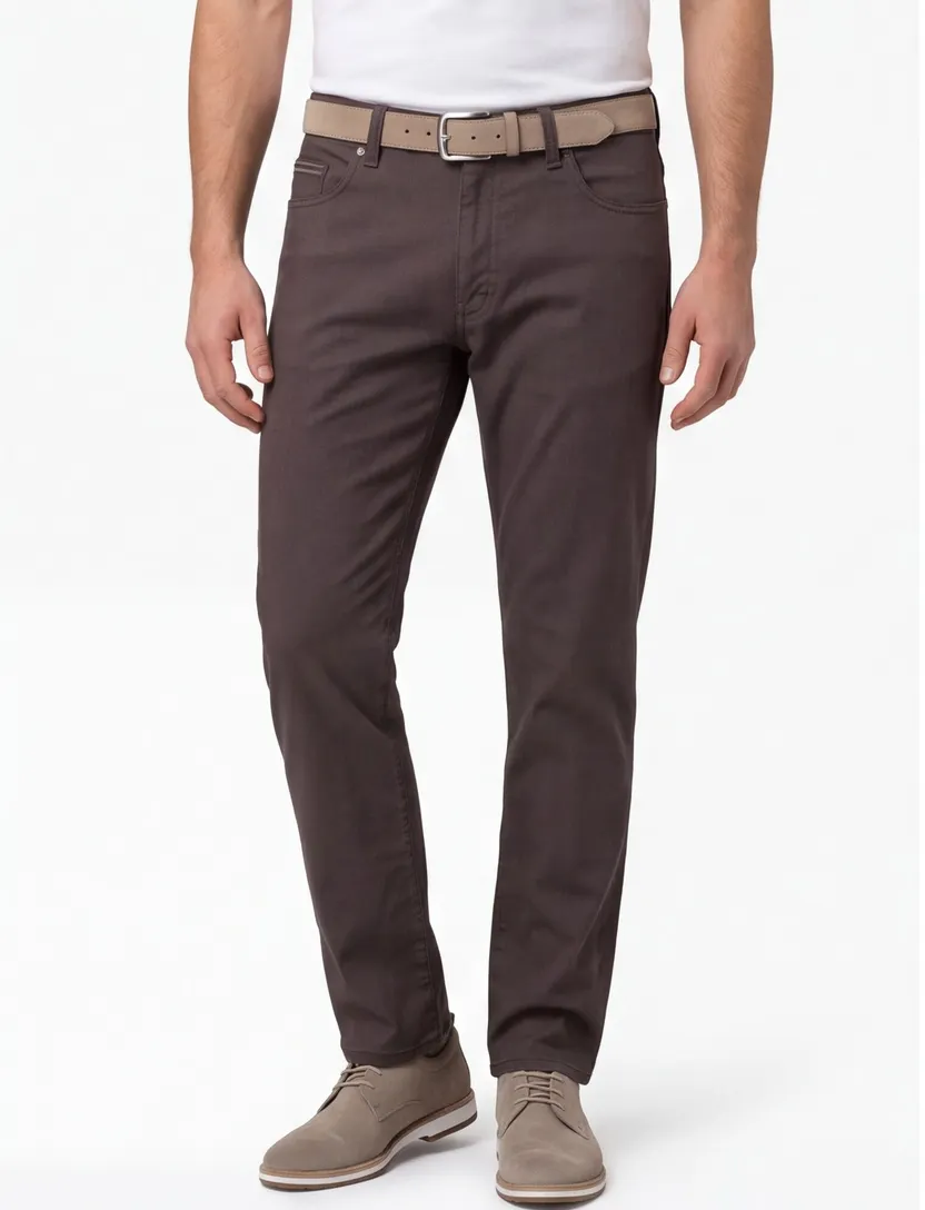 Brax 5-pocket donker bruin Cadiz