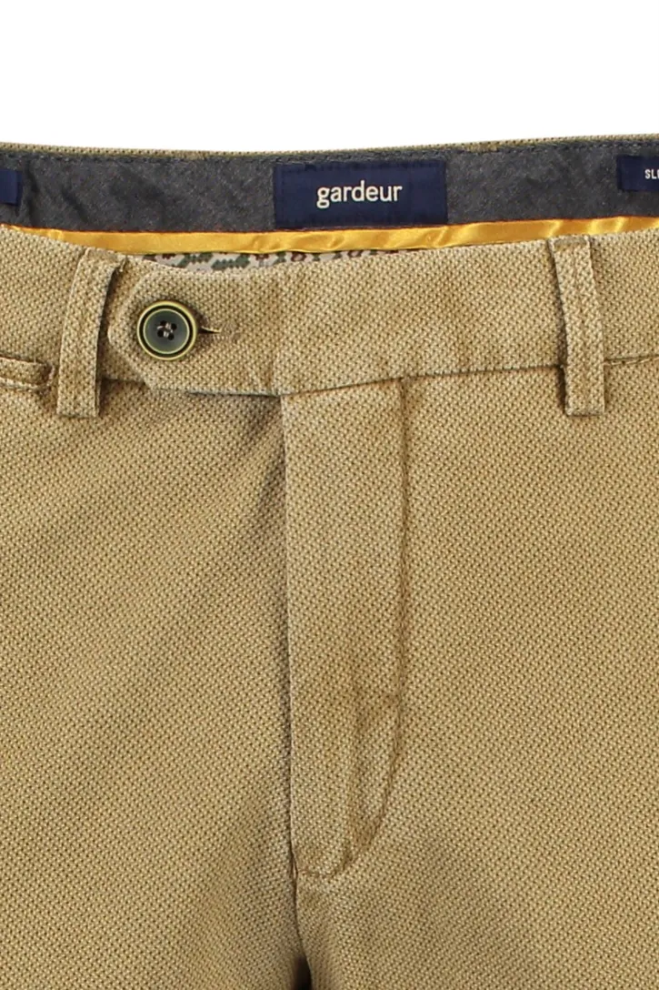 Gardeur Benito chino grijs 100% katoen