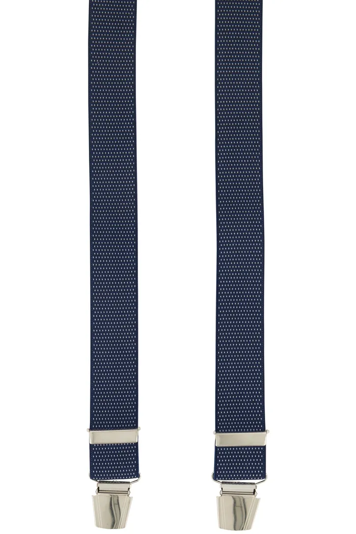 Lindenmann bretels donkerblauw geprint